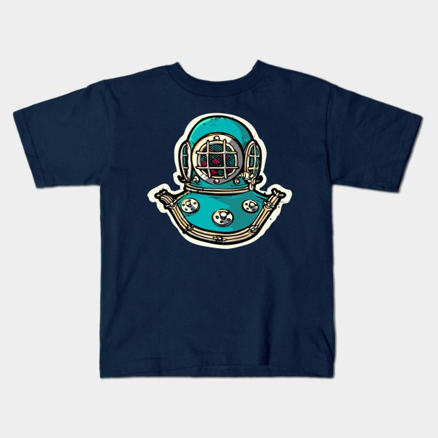 Deep Sea Diving Helmet. Kids T-Shirt by Buy Custom Things